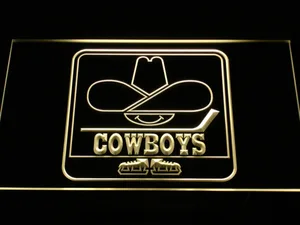Calgary Cowboys LED Neon Sign - Legacy Edition