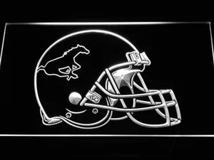 Calgary Stampeders Helmet LED Neon Sign