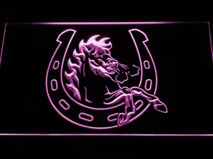 Calgary Stampeders Horseshoe Logo LED Neon Sign