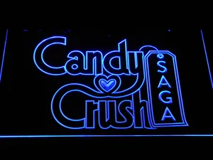 Candy Crush Saga LED Neon Sign