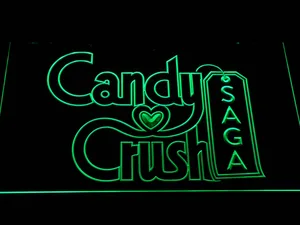 Candy Crush Saga LED Neon Sign