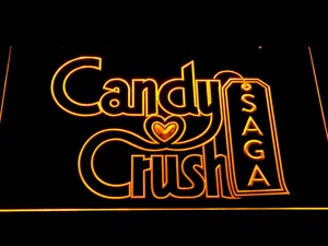 Candy Crush Saga LED Neon Sign