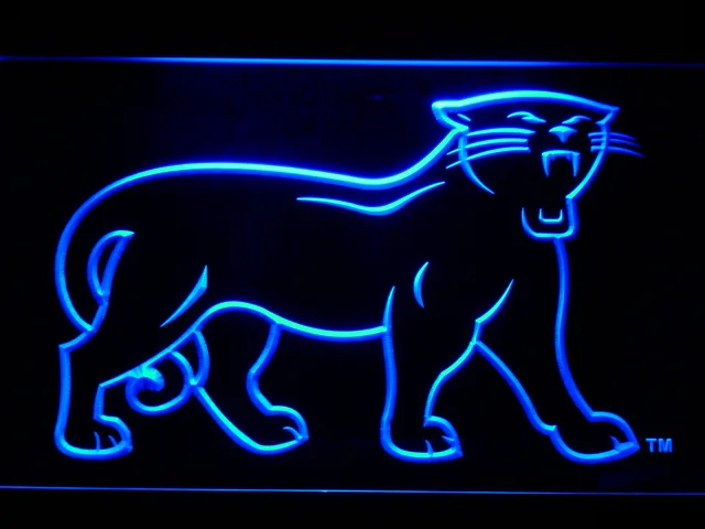 Carolina Panthers 1995-2011 Logo LED Neon Sign - Legacy Edition