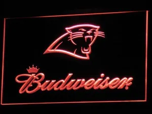 Carolina Panthers Budweiser LED Neon Sign