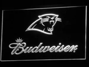 Carolina Panthers Budweiser LED Neon Sign