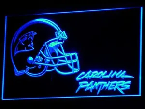 Carolina Panthers Helmet LED Neon Sign