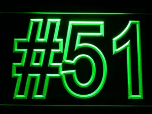 Carolina Panthers Sam Mills Memorial LED Neon Sign - Legacy Edition