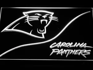 Carolina Panthers Split LED Neon Sign