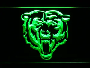 Chicago Bears Bear Logo LED Neon Sign