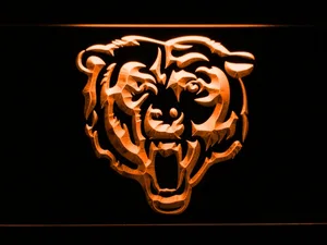 Chicago Bears Bear Logo LED Neon Sign