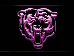 Chicago Bears Bear Logo LED Neon Sign