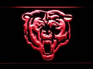 Chicago Bears Bear Logo LED Neon Sign