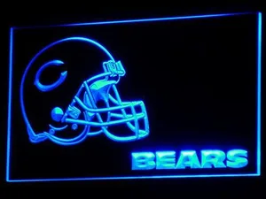 Chicago Bears Helmet LED Neon Sign