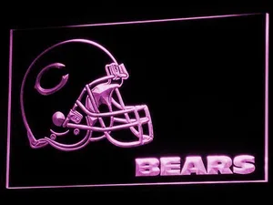 Chicago Bears Helmet LED Neon Sign