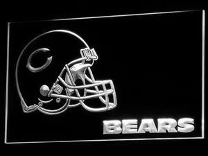 Chicago Bears Helmet LED Neon Sign