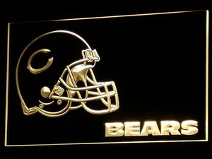 Chicago Bears Helmet LED Neon Sign