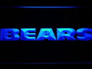 Chicago Bears Text LED Neon Sign