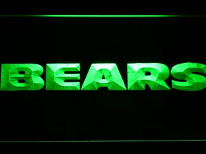 Chicago Bears Text LED Neon Sign
