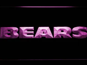 Chicago Bears Text LED Neon Sign