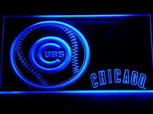 Chicago Cubs Baseball LED Neon Sign