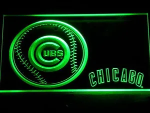 Chicago Cubs Baseball LED Neon Sign