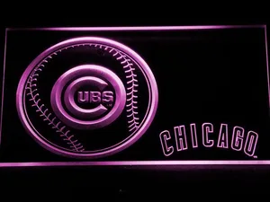 Chicago Cubs Baseball LED Neon Sign