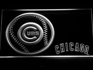 Chicago Cubs Baseball LED Neon Sign