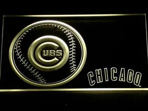Chicago Cubs Baseball LED Neon Sign