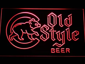 Chicago Cubs Old Style Beer LED Neon Sign