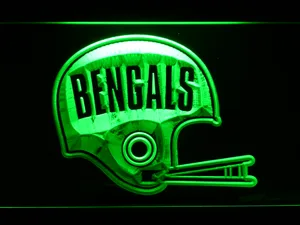 Cincinnati Bengals 1968-1979 Helmet LED Neon Sign - Legacy Edition