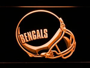 Cincinnati Bengals 1980 Helmet LED Neon Sign - Legacy Edition