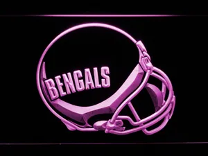 Cincinnati Bengals 1980 Helmet LED Neon Sign - Legacy Edition
