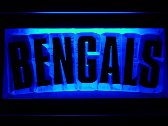 Cincinnati Bengals 1980 Logo LED Neon Sign - Legacy Edition