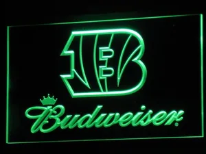 Cincinnati Bengals Budweiser LED Neon Sign