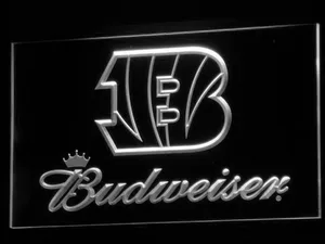 Cincinnati Bengals Budweiser LED Neon Sign