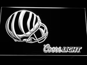 Cincinnati Bengals Coors Light Helmet LED Neon Sign