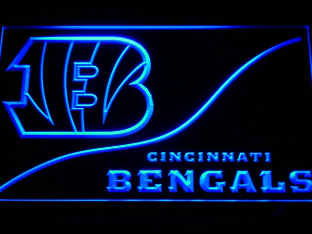 Cincinnati Bengals Split LED Neon Sign