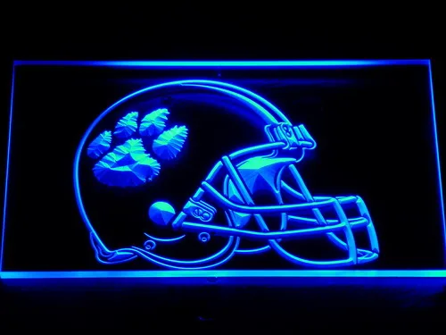 Clemson Tigers Helmet LED Neon Sign