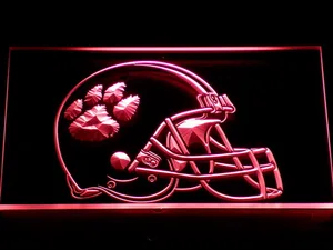 Clemson Tigers Helmet LED Neon Sign