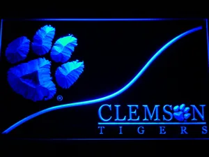Clemson Tigers Split LED Neon Sign