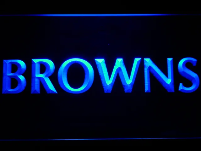 Cleveland Browns 1972-2002 Logo LED Neon Sign - Legacy Edition