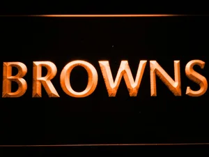 Cleveland Browns 1972-2002 Logo LED Neon Sign - Legacy Edition