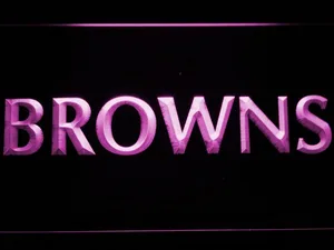 Cleveland Browns 1972-2002 Logo LED Neon Sign - Legacy Edition