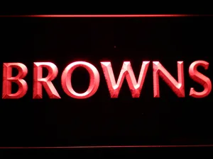 Cleveland Browns 1972-2002 Logo LED Neon Sign - Legacy Edition