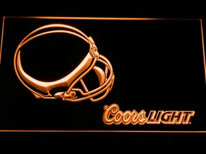 Cleveland Browns Coors Light Helmet LED Neon Sign