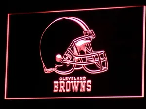Cleveland Browns Helmet LED Neon Sign