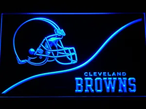 Cleveland Browns Split LED Neon Sign