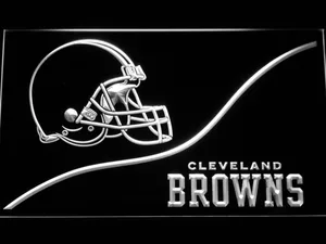 Cleveland Browns Split LED Neon Sign
