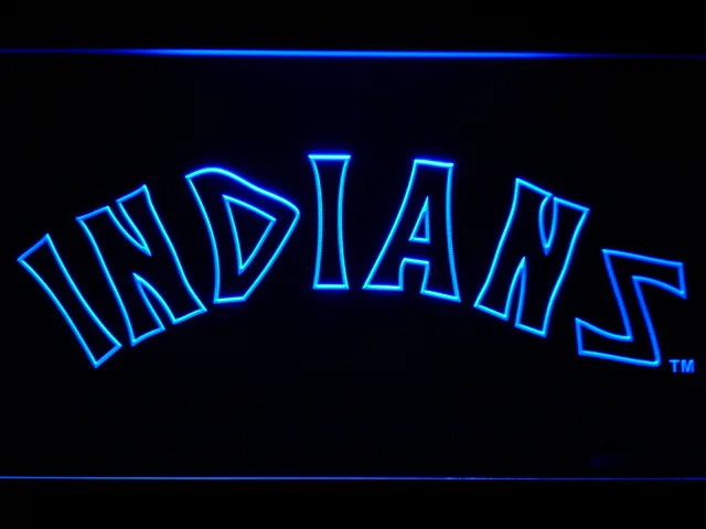 Cleveland Indians 1975-1977 LED Neon Sign - Legacy Edition