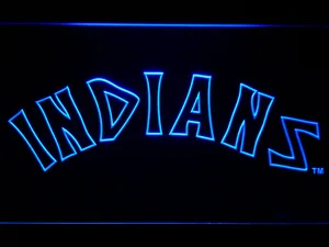 Cleveland Indians 1975-1977 LED Neon Sign - Legacy Edition